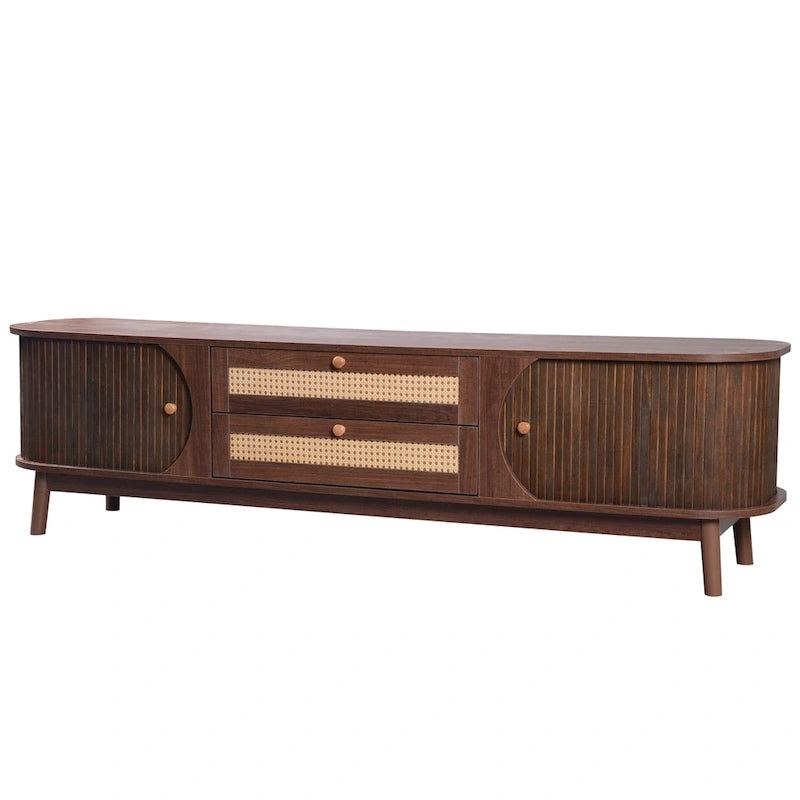 Meuble TV en rotin moderne