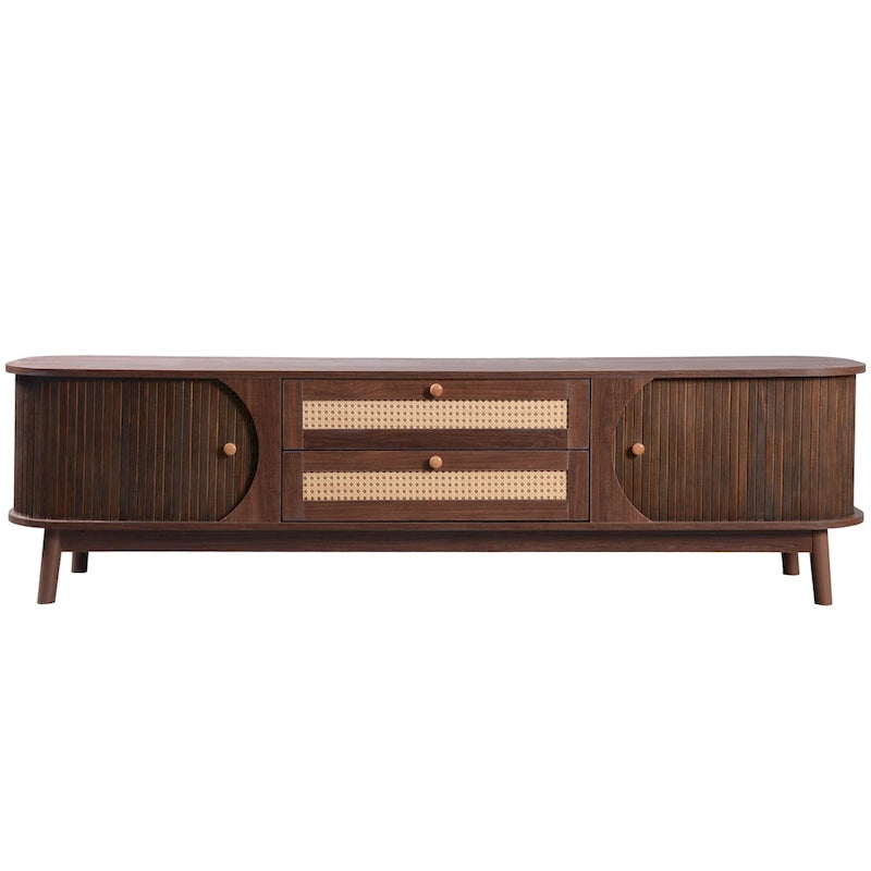 Meuble TV en rotin moderne