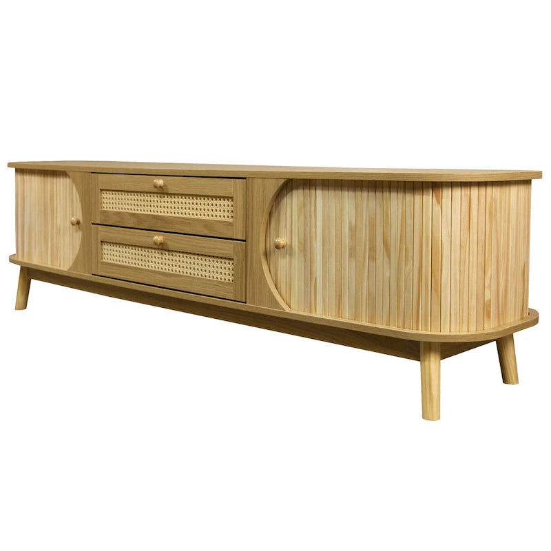Meuble TV en rotin moderne