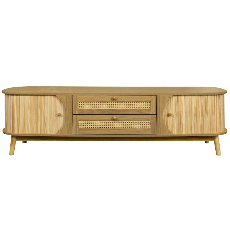 Meuble TV en rotin moderne