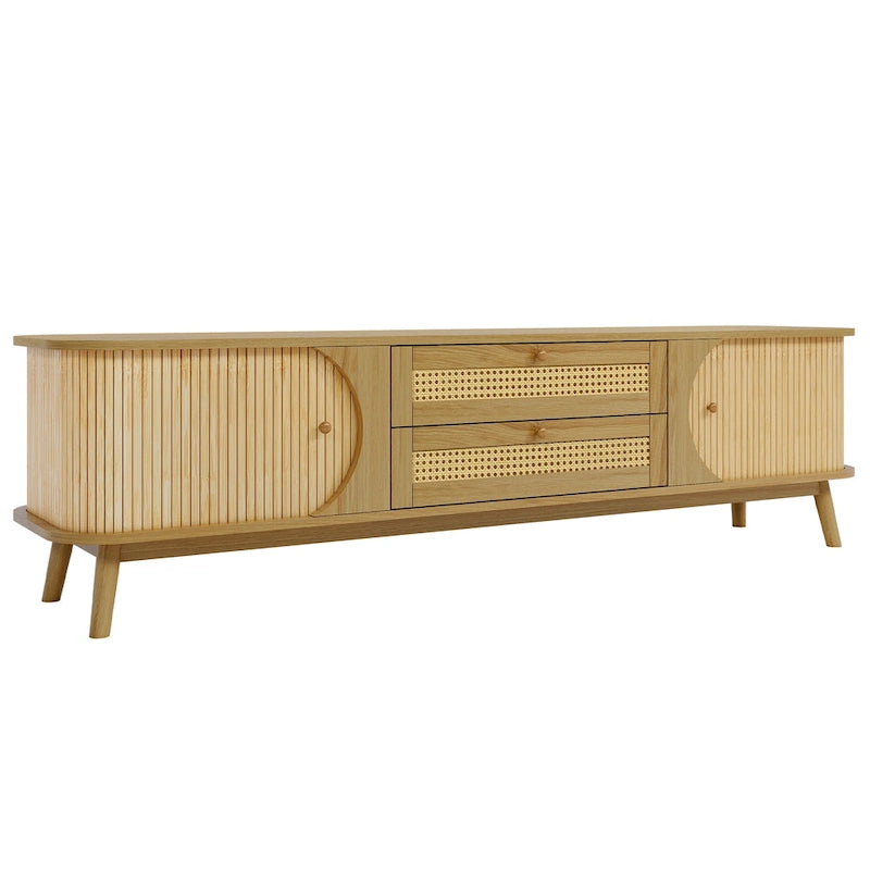 Meuble TV en rotin moderne