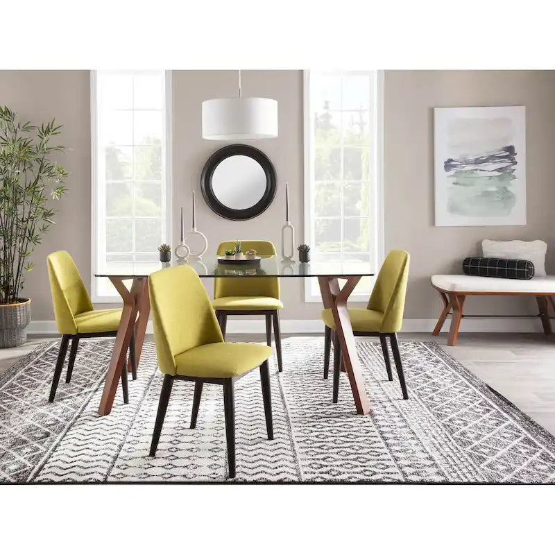 Chaises de salle à manger Parsons modernes du milieu du siècle, ensemble de 2