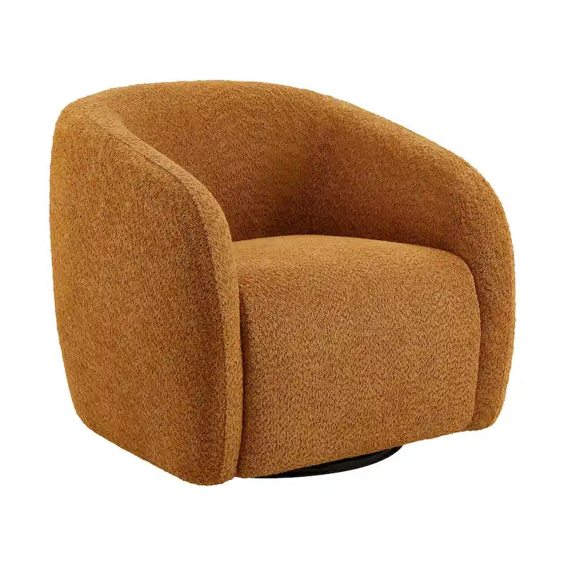 Fauteuil pivotant à 360° en forme de tonneau, 80,5 cm de large (lot de 2)