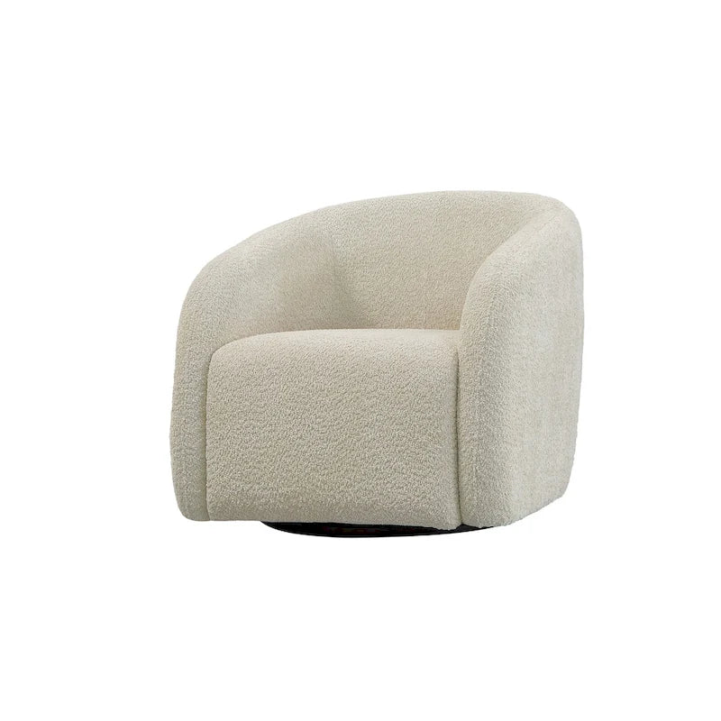 Fauteuil pivotant à 360° en forme de tonneau, 80,5 cm de large (lot de 2)