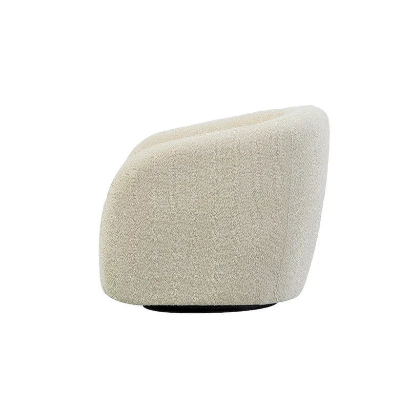 Fauteuil pivotant à 360° en forme de tonneau, 80,5 cm de large (lot de 2)