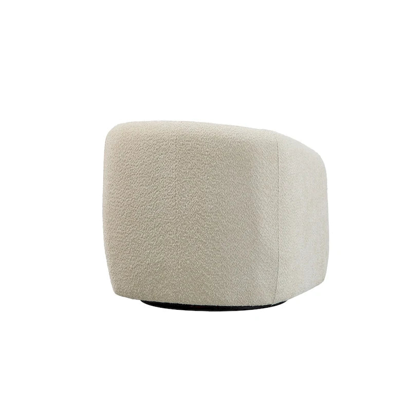 Fauteuil pivotant à 360° en forme de tonneau, 80,5 cm de large (lot de 2)