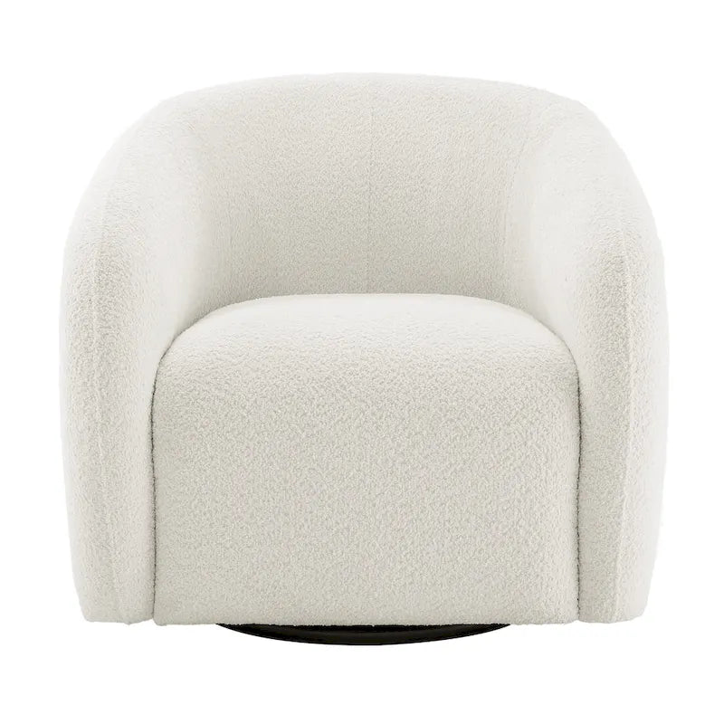 Fauteuil pivotant à 360° en forme de tonneau, 80,5 cm de large (lot de 2)