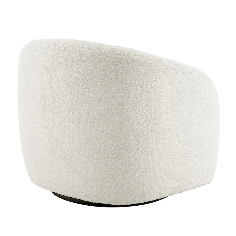 Fauteuil pivotant à 360° en forme de tonneau, 80,5 cm de large (lot de 2)