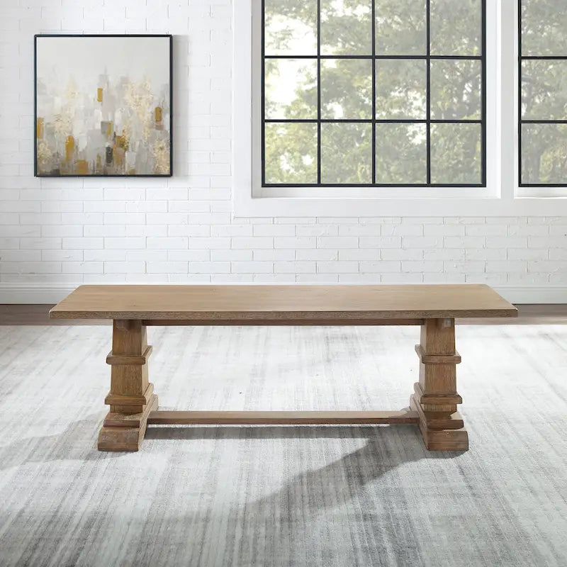 Banc de salle à manger rustique de ferme, 15" x 59,75" x 17,38"