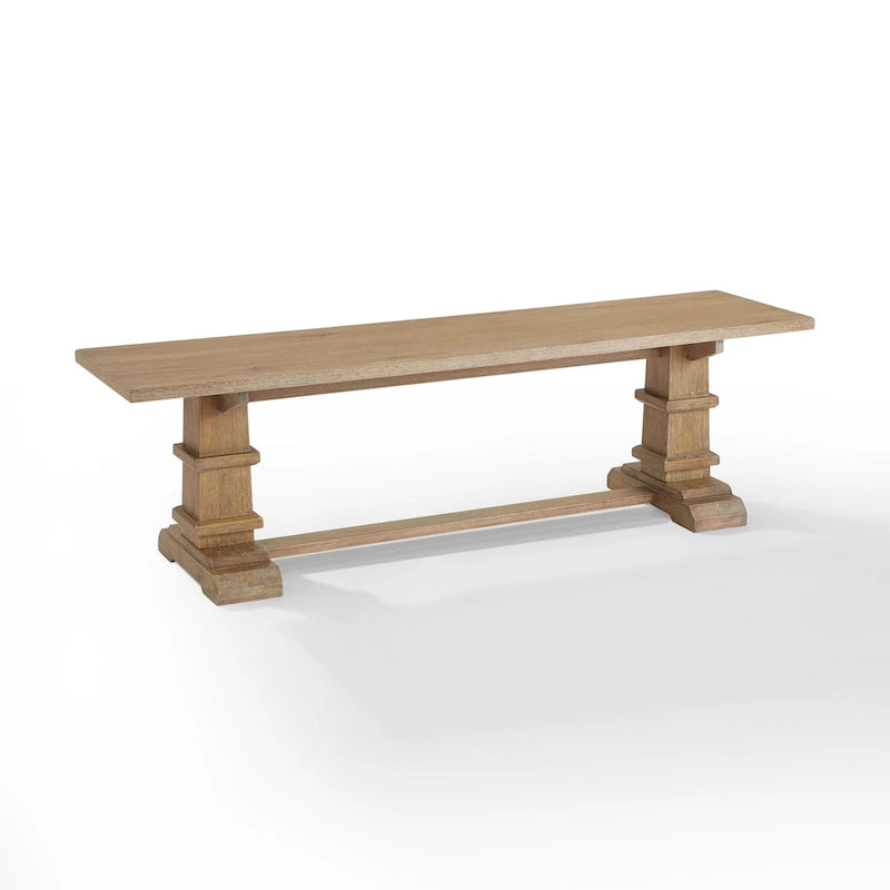Banc de salle à manger rustique de ferme, 15" x 59,75" x 17,38"