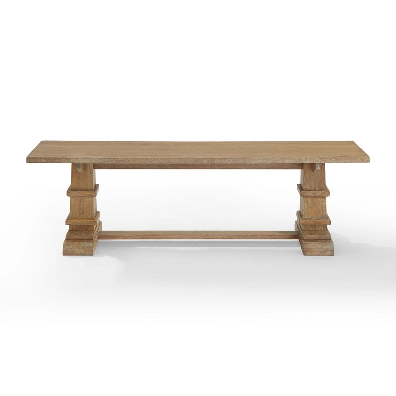 Banc de salle à manger rustique de ferme, 15" x 59,75" x 17,38"
