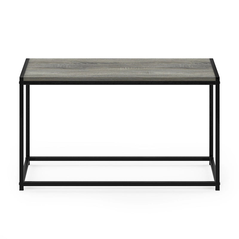 Table basse moderne en bois et métal