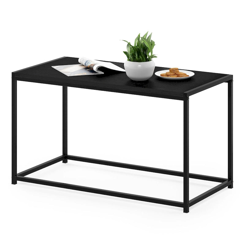 Table basse moderne en bois et métal